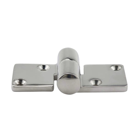 Pair Of Stainless Steel 316 Marine Grade Heavy Duty Left And Right Lift Off Take Apart Hinges With Screws Three Point Five By One Point Five Inches Zero Point Two Inch Thick Durable Cast Hinges For Marine Cabinets Boats And Outdoor Use