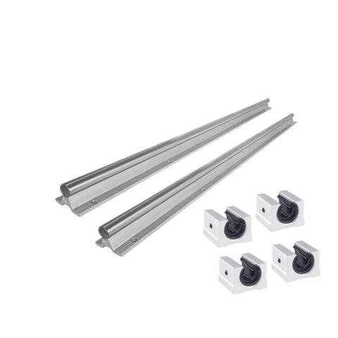 Heavy Duty SBR16 1200mm Linear Rail Kit With Two Rails And Four SBR16UU Bearing Blocks, 16mm Guide, 47.2 Inch Length, High Precision CNC Linear Guide