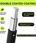 Image highlighting features of Killer Outdoor Vinyl Coated Hardware Cloth Quarter Inch Grid X 48 Width By 50 Roll 23 Gauge.