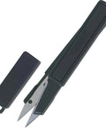 Featherweight 4 Inch Thread Snip For Close Up Crafting And Sewing With Spring Action Cut Stainless Steel Blades In A Black Glass Filled Nylon Frame With Protective Cap