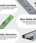 24 Inch Hardcore Heavy Duty Soft Close Drawer Slides Full Extension Ball Bearing with smooth glide and high stability.