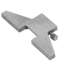 Stainless Steel Caliper Depth Base Attachment With Screw Knob For Vernier Calipers Up To 16mm Blade Width, side view
