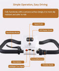 Electric Mobility Scooter For Adults Packing 800W Brushless Power And 12Mph City Speed handlebars with controls and LED display.