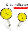 Pro Grade Dial Indicator With Magnetic Holder And Bore Gauge Stand, 240 Degree Adjustable Probe, Tungsten Steel Tip, Strong Magnetic Base With Switch, Flexible Rotary Joint, All In One Workhorse Precision Micrometer Measuring Tool For Watch Base, 0.01mm
