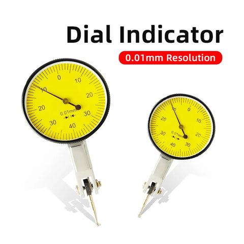 Pro Grade Dial Indicator With Magnetic Holder And Bore Gauge Stand, 240 Degree Adjustable Probe, Tungsten Steel Tip, Strong Magnetic Base With Switch, Flexible Rotary Joint, All In One Workhorse Precision Micrometer Measuring Tool For Watch Base, 0.01mm
