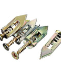 Self-Drilling Drywall Anchors With Expansion Screws Kit, heavy duty zinc-plated metal anchors and screws