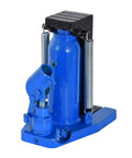 Heavy Duty 5 Ton Hydraulic Claw Lifting Jack With 110 Millimeter Stroke Manual Shop Workhorse For Auto Repair And Machine Lifts Bad Boy Power Tool Gear Solid Grip Design, blue hydraulic jack with springs and claw attachment.