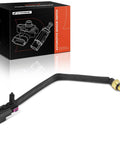 A-Premium coolant temperature sensor with wiring harness and brass threaded probe; box in background.