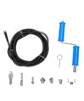Slick Heavy Duty Drain Auger Attachment For Kitchen And Bathroom Sink And 5 Meter Flex Cable with various turbo cutter heads.