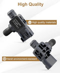 Power brake booster pressure sensor, gray plastic, front and rear views with hose fittings