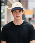 Person wearing a women's breathable cap with adjustable buckle perfect for running hiking cycling and everyday wear