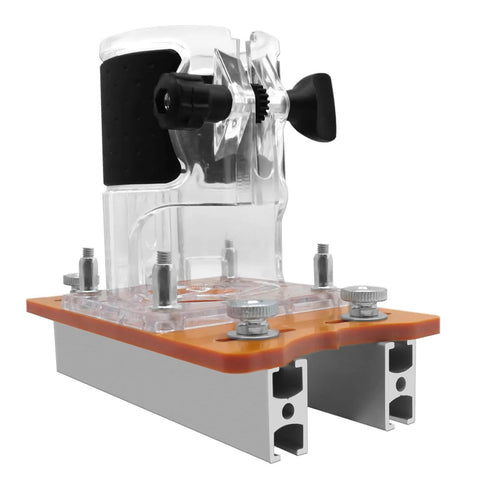 2 In 1 Invisible Fastener Slotting Bracket For Woodworking Router Base And Mortising Jig with slotted base for 65mm machines