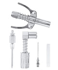 4 Pack Grease Gun Fitting Kit With 90 Degree Coupler And Needle Dispensers For Hard To Reach Zerk Fittings, Versatile Grease Gun Adapters