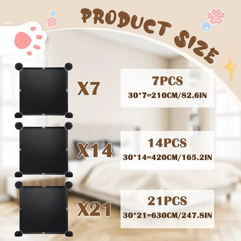 Eleven Point Eight Inch High Two Forty Eight Inch Long Under Bed Blocker Straight Up Durable Barrier sizes and dimensions.