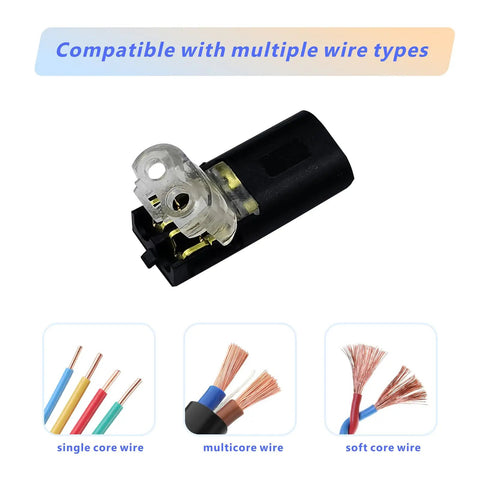 30 Pcs Double Wire Plug In Connectors 2 Pin For Low Voltage LED Strip Lights Quick Splice Connectors With Locking Buckle No Wire Stripping