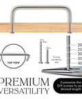 4 Inch Wire Cabinet Handles 10 Pack Satin Nickel Brushed Chrome with screw customization options and top view