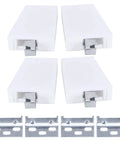 Beefy Heavy Duty Adjustable Wall Cabinet Hanger Bracket Set With Mounting Plate Aluminum Construction 110kg Per Pair Load