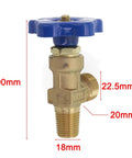 Multi Function Argon Gas Cylinder Valve For Kitchen Appliances And Bathroom Fixtures, Solid Copper Small Teeth Bottle Head With Tight Airtight Seal, Built To Last Copper Construction For Home Use, 90mm