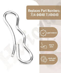 30 Pack Bow Tie Cotter Pins For MTD Cub Cadet Troy-Bilt Craftsman And More Compatible With 714-04040 71404040 And 714-0104 Replacement Pins