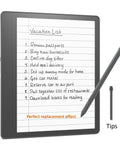 10 Premium Nibs for Kindle Scribe Pen Replacement Tips Fiber Felt Tips with Removal Tool on note list screen.