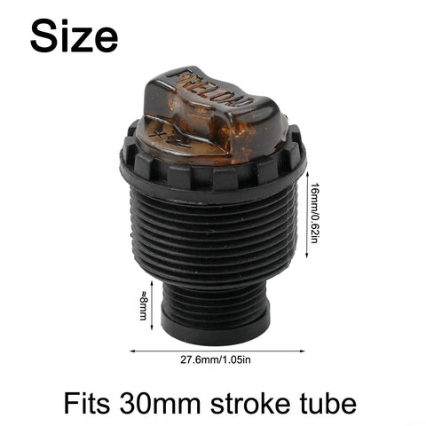 Front Fork Damper Rod Preload Adjustment Knob 27.6mm Plastic with size dimensions for bikes