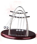 Large Pendulum Balance Balls Newtons Cradle For Desk Decor And Hands On Physics Fun Five Ball Educational Dynamics Tool