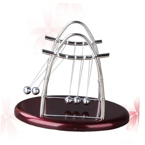 Large Pendulum Balance Balls Newtons Cradle For Desk Decor And Hands On Physics Fun Five Ball Educational Dynamics Tool
