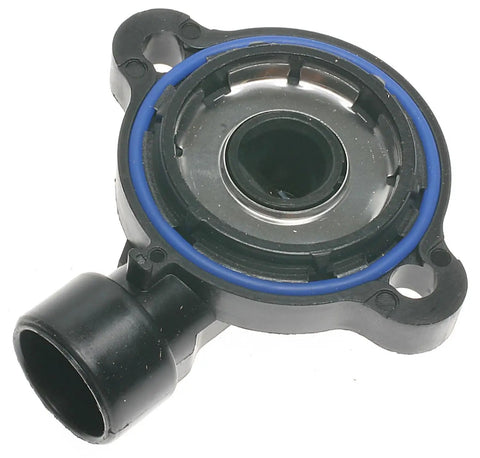 Throttle Position Sensor Replacement for Cars and Trucks Premium Aftermarket TPS That Keeps Your Engine Fuel and Ignition in Check for a Smooth Power Ride and Dependable Daily Driver Performance black plastic sensor with blue seal