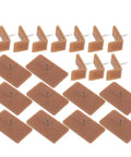 Plastic Cabinet Drawer Slides And Tack In Glides With Rectangle And L Shaped Stops Durable Plastic And Iron Construction Set
