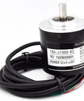 TRD-J1000-RZ Absolute Rotary Encoder With Switch Function, high precision, durable anti corrosion build, color J200, front view