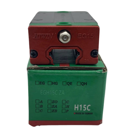 EGH15 Series Linear Guide Block For Precision CNC And 3D Printer Motion Control, Heavy Duty Carriage With High Rigidity Gothic Arch Bearings, Ball Retainer System, Ideal For Automation And Semiconductor Equipment., front view
