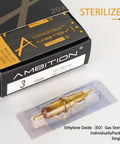 Tattoo Cartridges No 8 Bugpin 11RL Needle Set Disposable 20Pcs box with sterilized round liner cartridge and AO gas label