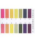 Color chart for PH Test Strips From One To Fourteen Universal Litmus Indicator Eighty Strips For Soap Soil Water Aquarium Use