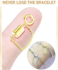 8 Piece Magnetic Bracelet Clasp Set With Safety Chain No Slip Gold And Silver Extender Converter Magnetic Clasps