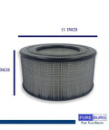20500 Replacement HEPA Filter Set With Dual Carbon PreFilters For Heavy Duty Honeywell 10500 EV10, 6x11 inches
