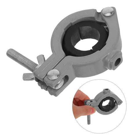 Badass Aluminum Alloy Bench Clamp Vise, Mini Table Clamp For Woodworking, heavy duty gray clamp for precise tool holding.