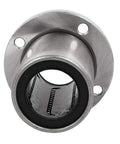 Flange linear bearing with metal flange and three mounting holes for 6mm shaft