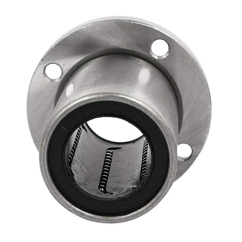 Flange linear bearing with metal flange and three mounting holes for 6mm shaft