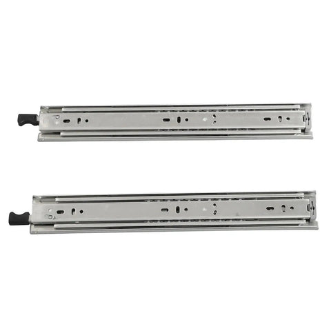 1 Pair 14 Inch Full Extension Locking Drawer Slides With 150 Lb Load Capacity For Heavy Duty Cabinets And Tool Chests, metal