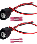 Two Pack 2 Pin Side Marker Light Connector Pigtail For 2015 2020 Chevrolet Camaro Harness Wiring Plug 34062-0028 Copper Insulated Wires