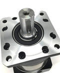 High Precision Planetary Gearbox With Lean 7 Arcmin Backlash And 40 To 1 Ratio Mounted On A Rock Solid 19Mm Input Shaft top view showing input shaft and housing.
