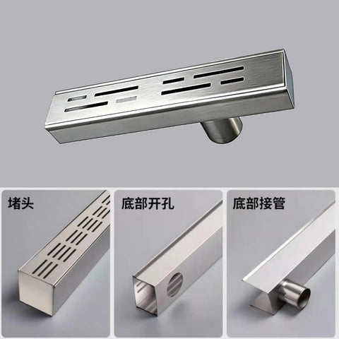 Heavy Duty 304 Stainless Steel Drain Channel For Outdoor Pools And Decks L And T Shaped Trench Drain Kit