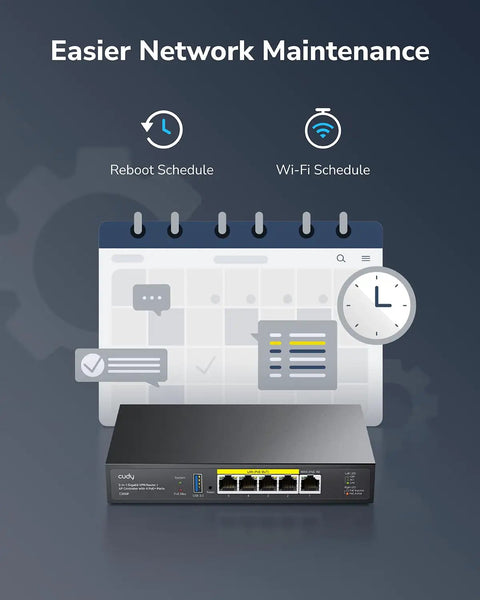 C200P AP Controller And VPN Router For Enterprise WiFi, Handles Up To 200 APs, PoE Or DC Powered, Captive Portal, USB 3.0, smart scheduling