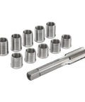 M10x1.0 Thread Repair Kit With Stainless Steel Inserts And Tap, 10 Pack, exact metric fit