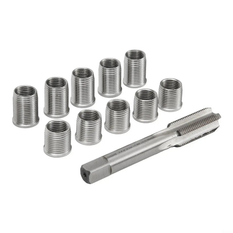 M10x1.0 Thread Repair Kit With Stainless Steel Inserts And Tap, 10 Pack, exact metric fit
