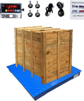 Beefy Industrial Floor Scale For Warehouses And Shipping, 36 By 36 Inch Steel Pallet Scale, 2,500 Lb Capacity With 1 Lb Increments