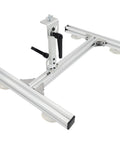 JQDML upgrade stand kit for reciprocating linear actuator; aluminum alloy frame with 180° rotation and suction feet.