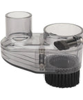 Badass 52Mm Cnc Dust Shoe Paired With A 38Mm Vacuum Hose And Heavy Duty Magnetic Mount Adjustable Height close-up view