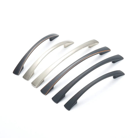 6.5 Inch Satin Nickel Cabinet Pulls Kit, Zinc Alloy Body Dresser Drawer Handles, 128mm Center To Center, premium modern hardware