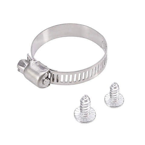 Hose clamp and screws from Dishwasher Mounting Bracket Kit With Screws And Hose Clamps For Compatible Models 5001DD4001A 6026050